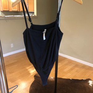 FREE PEOPLE Black Ribbed BODYSUIT - NWOT!!!